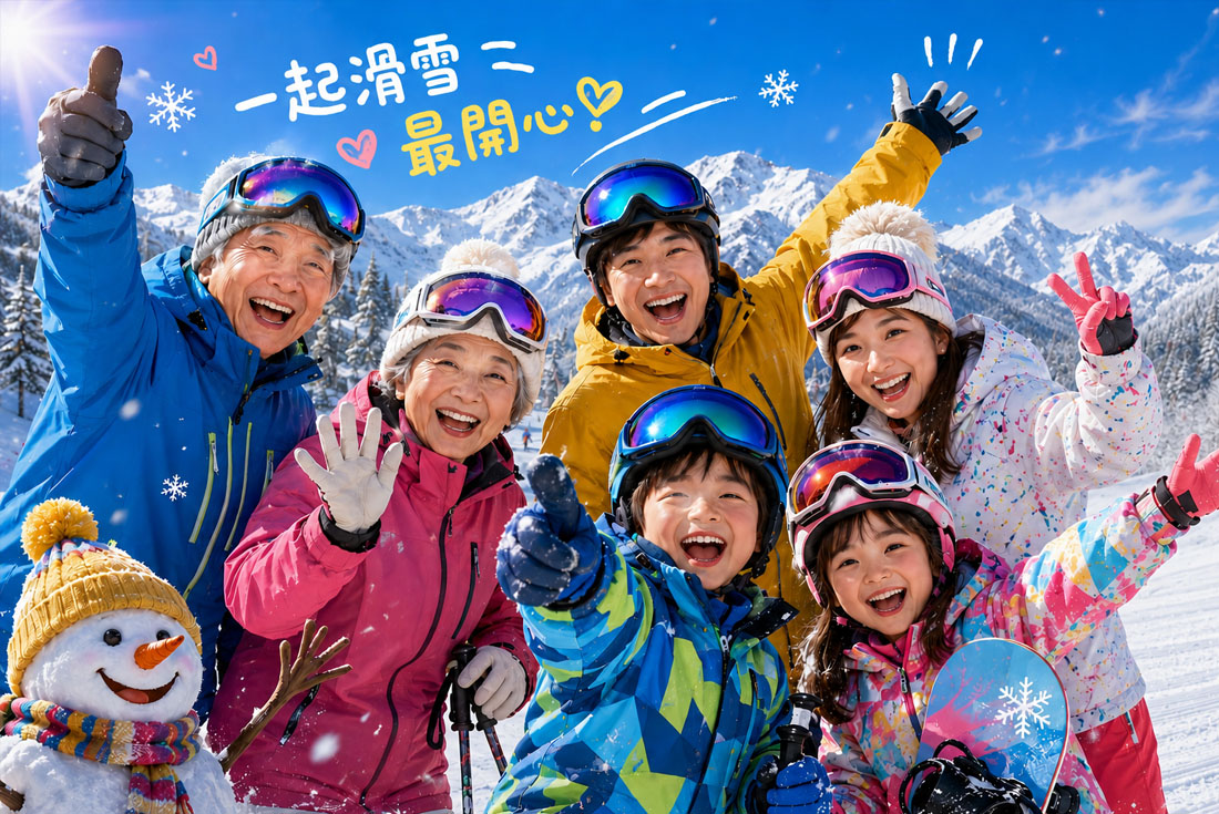  【韓國冬季親子滑雪趣】2027韓國龍平渡假村滑雪季5日